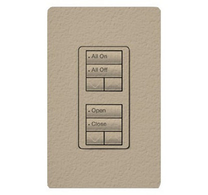 Lutron RRD-W2RLD RadioRA 2 Wall-mount Designer keypad dual group 2-button with dual raise/lower 120 VAC