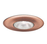 Nora Lighting NT-30 6" BR30/PAR30 Open Metal Trim Natural Metal Eyeball with Natural Metal Trim