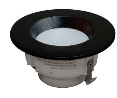 EnvisionLED ADL-4-TRIM-BLK-BFL LED 4 Inch ADL Snap-On Trim Baffle Black Finish