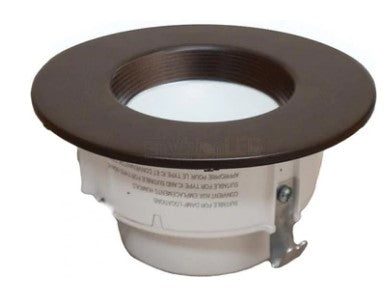 EnvisionLED ADL-4-TRIM-BZ-BFL LED 4 Inch ADL Snap-On Trim Baffle Bronze Finish