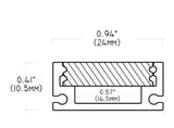 Core Lighting ALP23-98 98 Inches LED In-Ground Profile