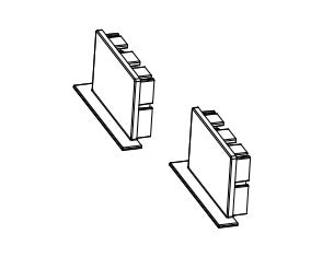 Core Lighting ALP230RN-EC Two End Cap included with every profile