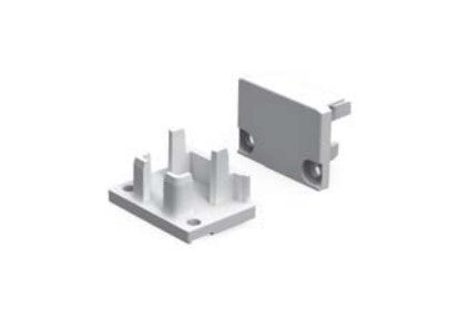 Core Lighting ALP60-EC Surface Mount LED Profile Two End Cap Included With Every Channel