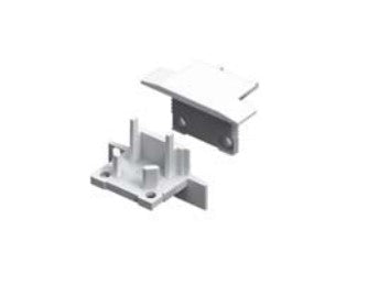 Core Lighting ALP60R-EC-WH Recessed Mount LED Profile Two End Caps With Every Channel White Finish