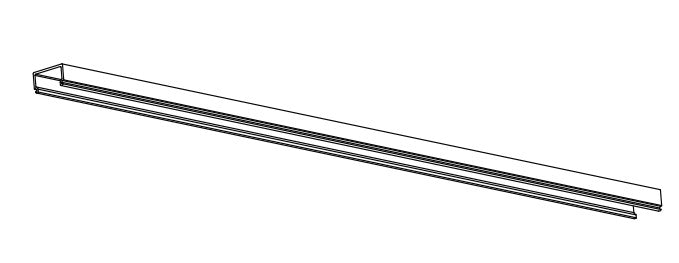 Core Lighting ALP80-LN-98 Surface / Recessed Mount LED Profile Plastic Lens 98 Inches