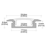 Core Lighting ALU-FL39 Recessed Mount LED Profile - 39 Inches