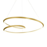 Kuzco Lighting PD22339-BG LED Ampersand Pendant Ceiling Light 120V Brushed Gold Finish