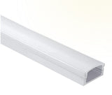 ABBA Lighting USA AP46M-SS ALUMINUM RECTANGULAR CHANNEL LED STRIP LIGHT COVER END CAPS Silver Finish