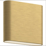 Kuzco Lighting AT6506-BG 6.13 inch Slate Outdoor Wall Sconce Light, Brushed Gold Finish