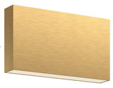 Kuzco Lighting AT67010-BG 10 Inch Mica Indoor / Outdoor Wall Sconce, Brushed Gold Finish