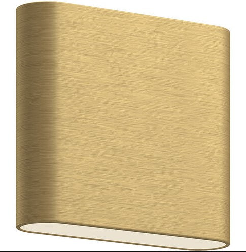 Kuzco Lighting AT68006-BG 6 Inch Slate Indoor / Outdoor Wall Sconce, Brushed Gold Finish