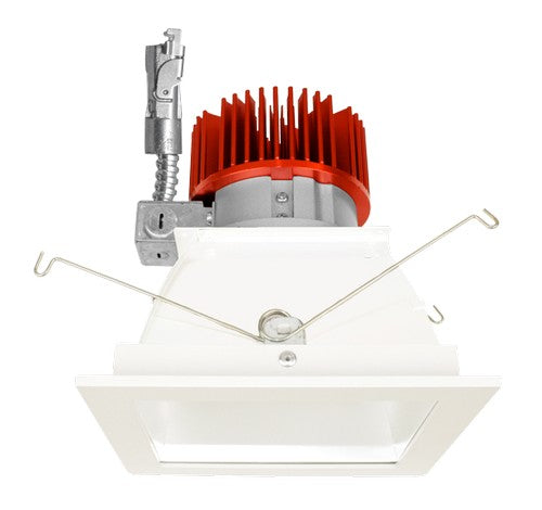 ELCO Lighting E440L4040W 4 Inch Square Reflector LED Light Engine Trims White Finish 4000K 4000 lm