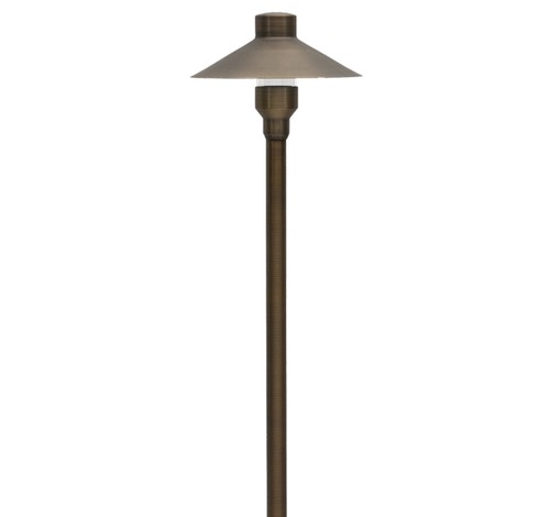 ABBA Lighting PLB03 Cast Brass Path Light With ABS Ground Spike 12V AC / DC - BuyRite Electric