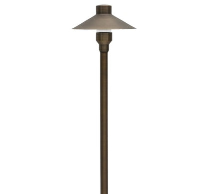 ABBA Lighting PLB03 Cast Brass Path Light With ABS Ground Spike 12V AC / DC - BuyRite Electric