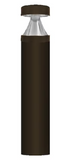 EnvisionLED BLD-3P22-RD-UNV-BZ-44 44" Bollard Base Round LED Outdoor Exterior Lighting, Bronze Finish