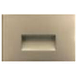 Westgate SLT-A-BN Precision-Cast Aluminum Step Light Face Plate Brushed Nickel Finish
