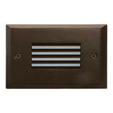 ELCO Lighting ELST9740BZ Mini LED Step Light with Angled Louver 2W 4000K 120V Bronze Finish