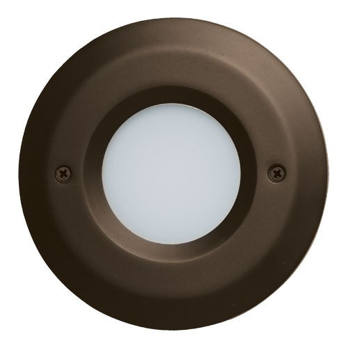ELCO Lighting ELST8430BZ Round Mini LED Step Light with Open Faceplate 3W 3000K 12V Bronze Finish | BuyRite Electric