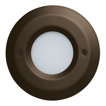 ELCO Lighting ELST8630BZ Round Mini LED Step Light with Open Faceplate 3W 3000K 120V Bronze Finish | BuyRite Electric
