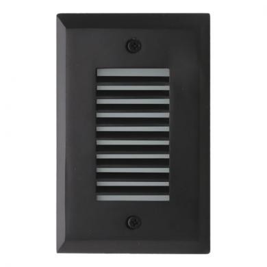 ELCO Lighting ELST9630B Mini LED Step Light with Angled Louver 2W 3000K 1000 lm 12V Black Finish | BuyRite Electric