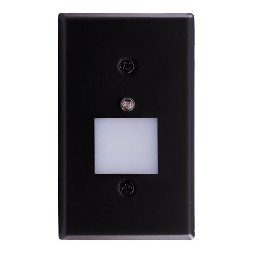 ELCO Lighting ELST69B Mini Photocell LED Step Light with Frosted Acrylic Lens 0.75W 3000K 50 lm 120V Black Finish | BuyRite Electric