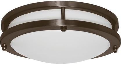 ELCO Lighting ELD21440BZ Darby LED High Lumen Decorative Flush Mount Lights 14 Inch 26W 4000K 1820 lm 120V Bronze Finish