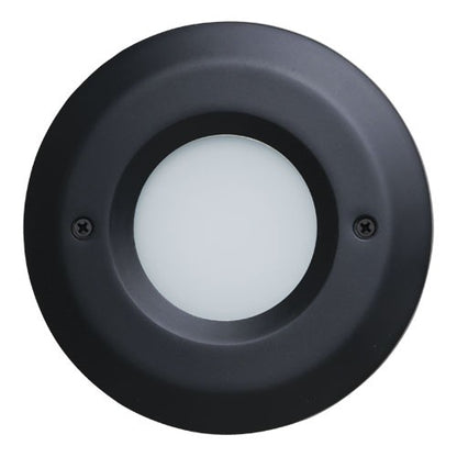 ELCO Lighting ELST8440B Round Mini LED Step Light with Open Faceplate 3W 4000K 12V Black Finish | BuyRite Electric