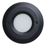 ELCO Lighting ELST8440B Round Mini LED Step Light with Open Faceplate 3W 4000K 12V Black Finish