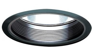 ELCO Lighting EL731B 7 Inch CFL Horizontal Reflector with Baffle 42W Black with White Ring Finish