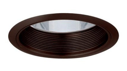 ELCO Lighting EL730B 7 Inch CFL Horizontal Reflector with Baffle 18W Black with White Ring Finish