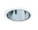 ELCO Lighting ELA88SB 6 Inch CFL Vertical Downlight Reflector Trim Black with White Ring Finish 13W