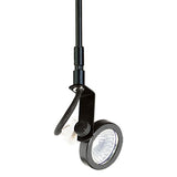 ELCO Lighting ET526-12B Electronic Low Voltage Gimbal Ring Accent Light with Stem Extension Track Fixture 12 inch Extension 50W 12V Black Finish