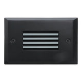 ELCO Lighting ELST9730B Mini LED Step Light with Angled Louver 2W 3000K 120V Black Finish