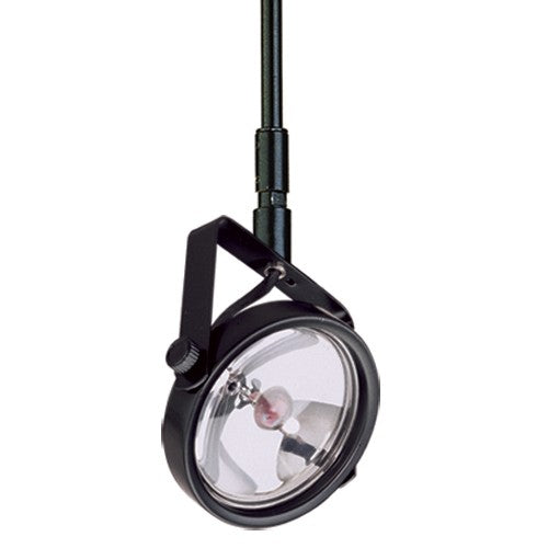 ELCO Lighting ET565-12B Electronic Low Voltage Gimbal Ring Accent Light with Stem Extension Track Fixture 12 inch Extension 50W 12V Black Finish