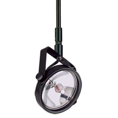 ELCO Lighting ET565-12B Electronic Low Voltage Gimbal Ring Accent Light with Stem Extension Track Fixture 12 inch Extension 50W 12V Black Finish