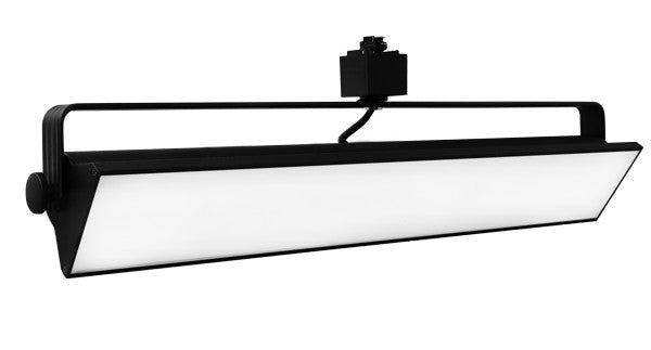 ELCO Lighting ETW4430B LED Pipe Wall Wash Track Fixture 58W 3000K 4000 lm Black Finish