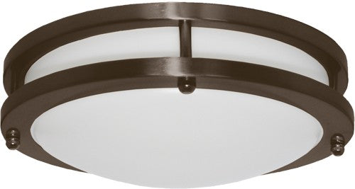 ELCO Lighting ELD21030BZ Darby LED High Lumen Decorative Flush Mount Lights 10 Inch 18W 3000K 1170 lm 120V Bronze Finish