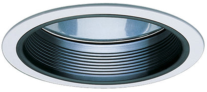 ELCO Lighting EL733B 7 Inch Reflector with Baffle Trim Black with White Ring Finish