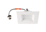 Lighting Spot 26 LSJ-724SQ 3K/B LED 4 Inch Square Retrofit Baffle Down light 3K White finish