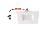 Lighting Spot 26 LSJ-724SQ 27K/B LED 4 Inch Square Retrofit Baffle Down light 27K White finish