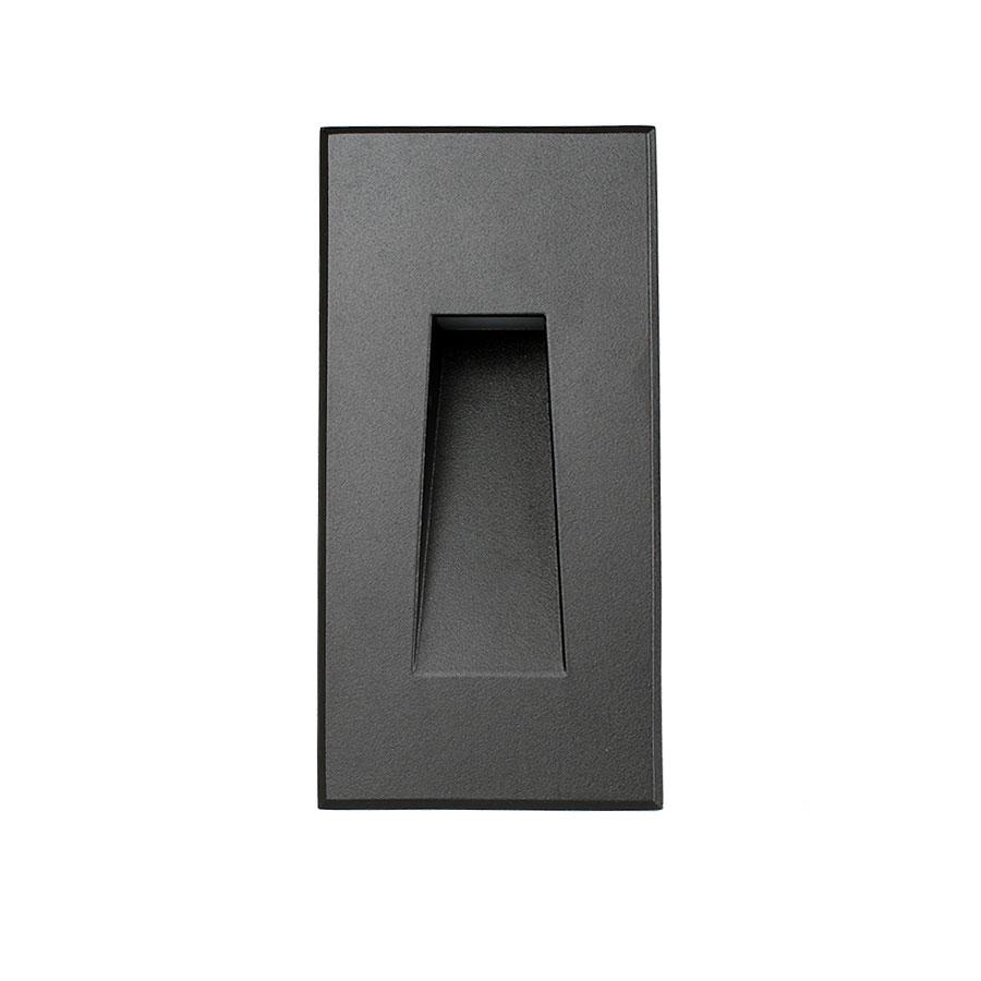 Core Lighting ST200-30K-BK-24V LED Recessed Luminaire Step Light Model ST200 Color Temperature 3000K Voltage 24V Black Finish