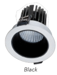 Westgate LRD-10W-35K-3WTR-BK 3 Inch LED Architectural Winged Recessed Light Open Trim Black Finish