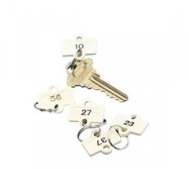 Kidde CAB Key Cabinet Pro Extra Key Tags, white, 35 count