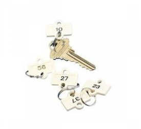 Kidde CAB Key Cabinet Pro Extra Key Tags White 70 Count