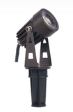 ABBA Lighting USA CD43-BR Heavy Duty Cast Aluminum Spot Light, Color Temperature 3000K, Brown Finish