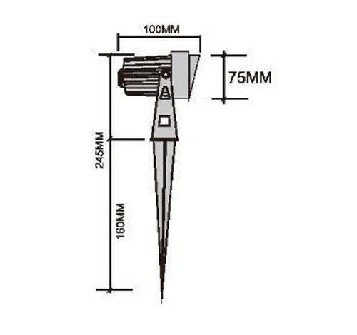 ABBA Lighting 7W CD75 Cast Aluminum 7V AC / DC - BuyRite Electric