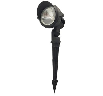 ABBA Lighting USA 15W CDR85 Cast Aluminum Spot Light With Ground Plastic Spike 12V AC