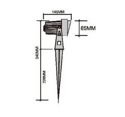ABBA Lighting 10W CD85 Cast Aluminum Spot Light 12V AC / DC - BuyRite Electric
