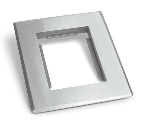 Lew Electric CF-1101-DFB-A Single Gang Floor Box Carpet Flange, Aluminum Finish