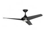 Alora Lighting CF523056MB Emiko 56 Inches Wide 3 Blade Ceiling Fan with Light Kit, Matte Black Finish